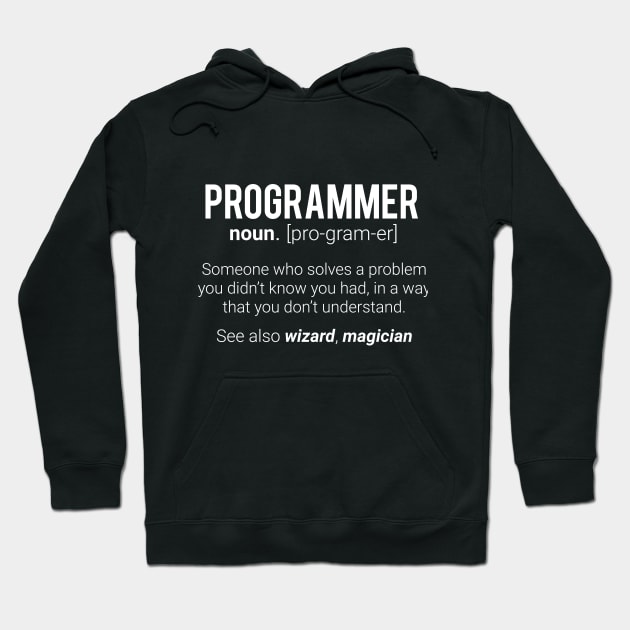 Funny Programmer Meaning Design - Programmer Noun Defintion Hoodie by ghsp